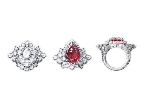 ipad珠寶設(shè)計手繪圖 那些驚艷的大牌珠寶設(shè)計手稿