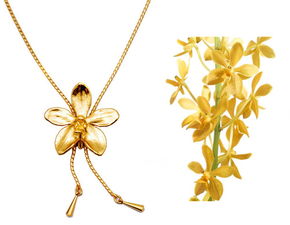 risis麗西施 24k鍍金項鏈 指甲萬帶蘭 rgas2scg 珠寶首飾